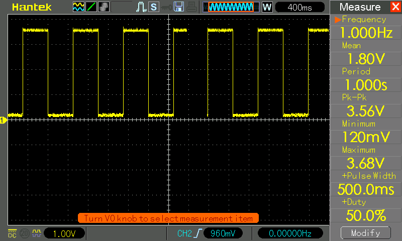 oscilloscope output